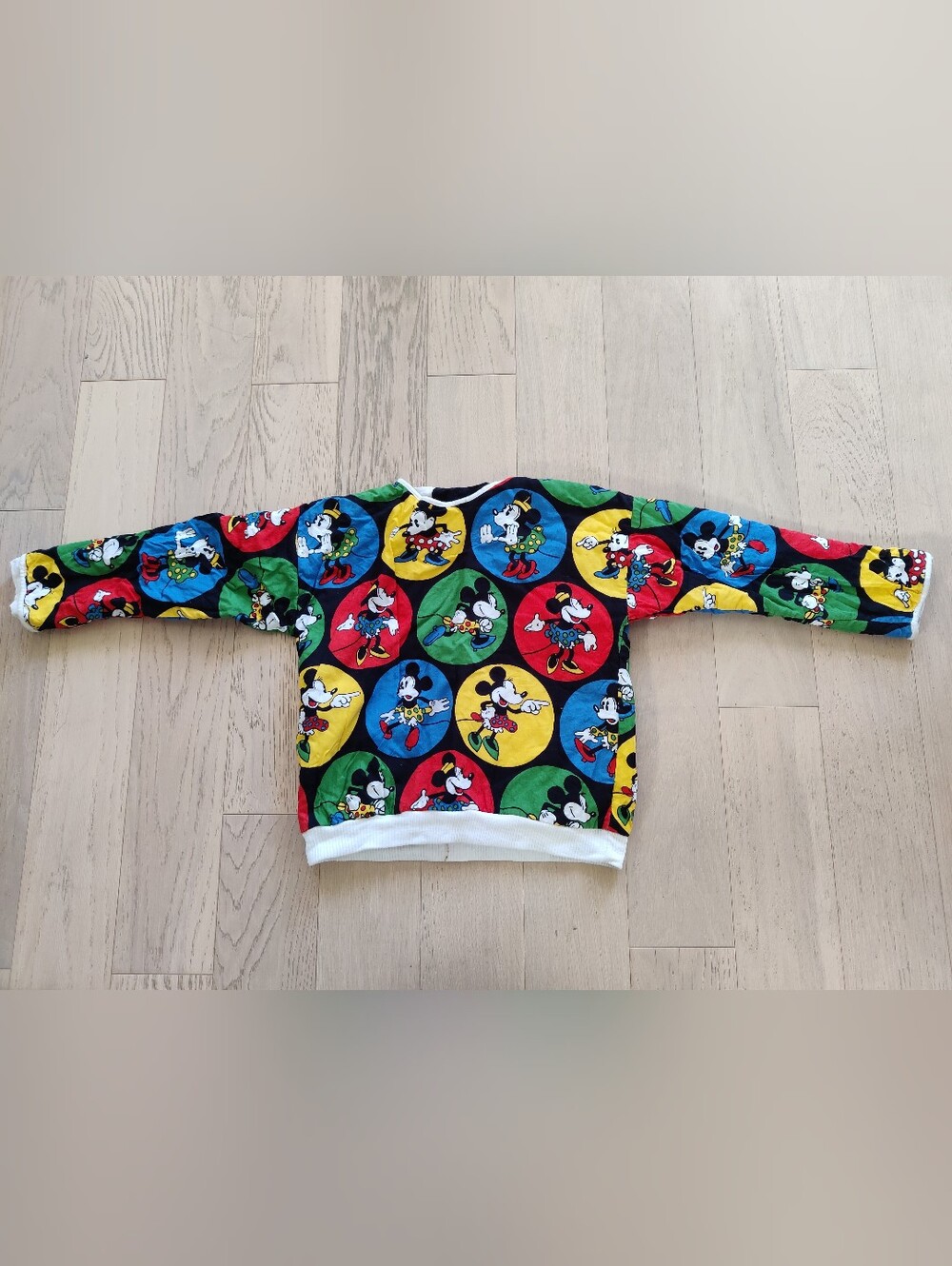 Vintage Reversible Kids Mickey and Minnie Mouse Multicolor Sweatshirt